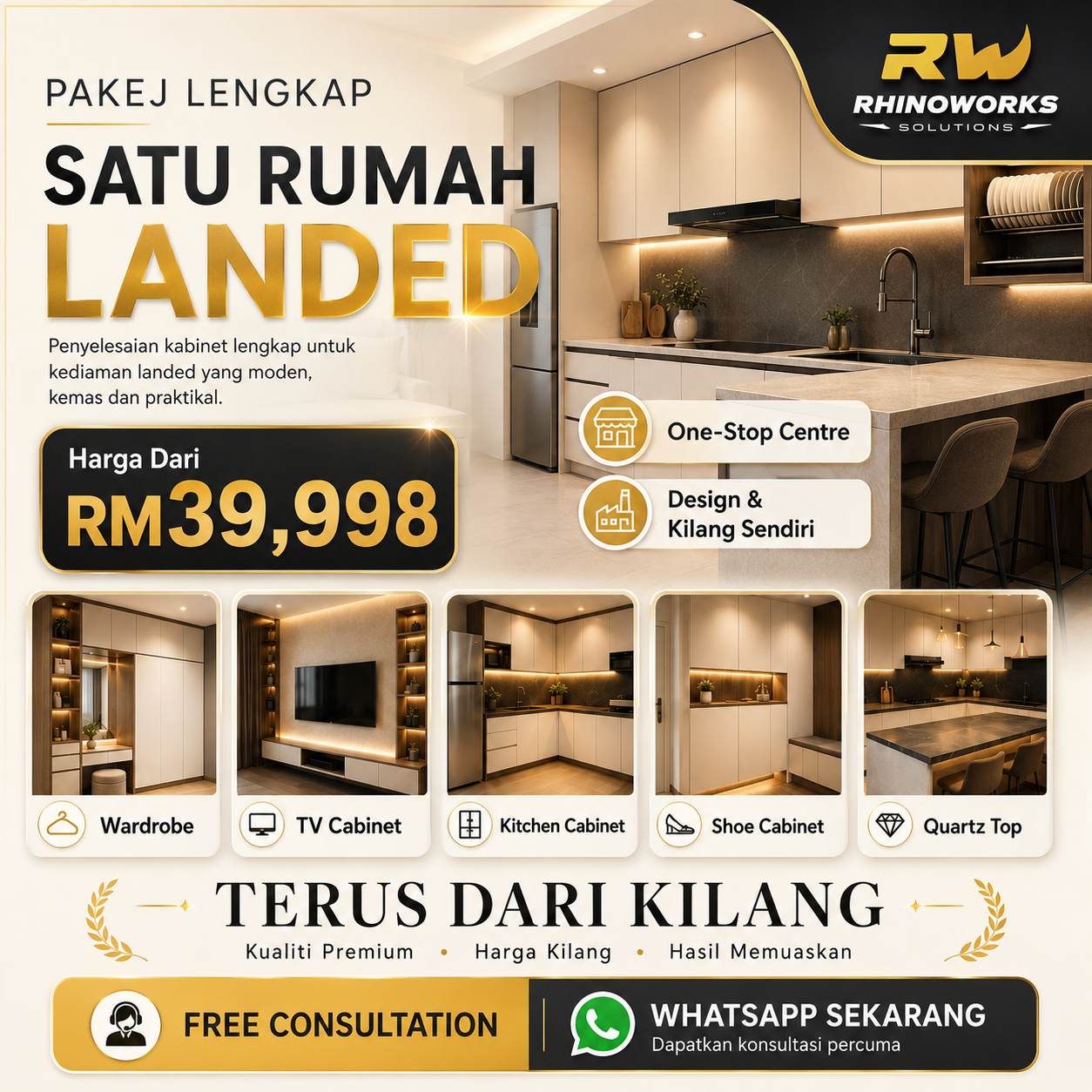 Rhinoworks Solutions — Pakej Lengkap Satu Rumah Landed dari RM39,998